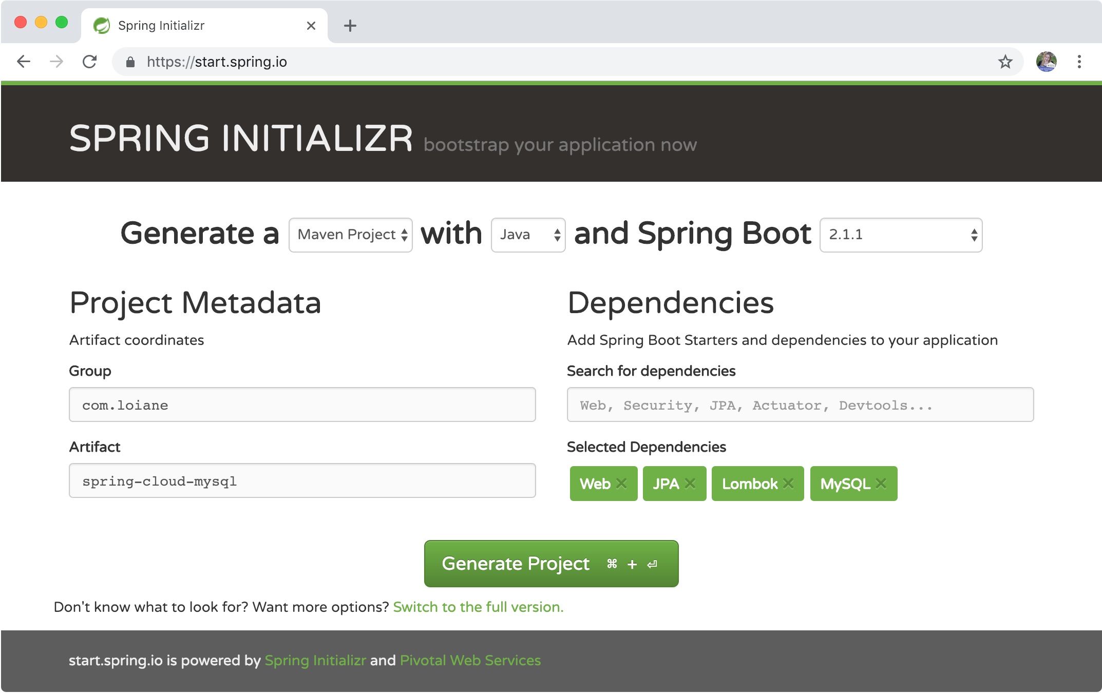 spring boot mysql jpa